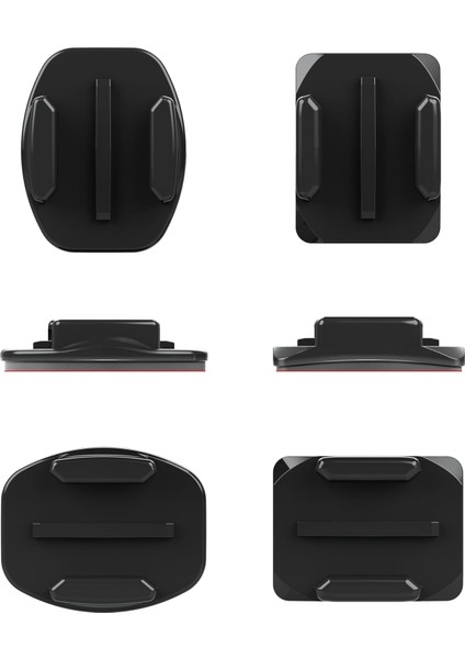 AACFT-001, Aksiyon Kamera Aksesuarı, Yapışkanlı Eğik ve Düz Bağlantı Parçası