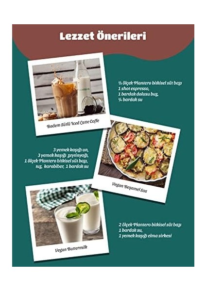 Plantero Fındık Sütü Konsantresi (250GR,%100 Fındık, Şekersiz, 6 Litre Süt)