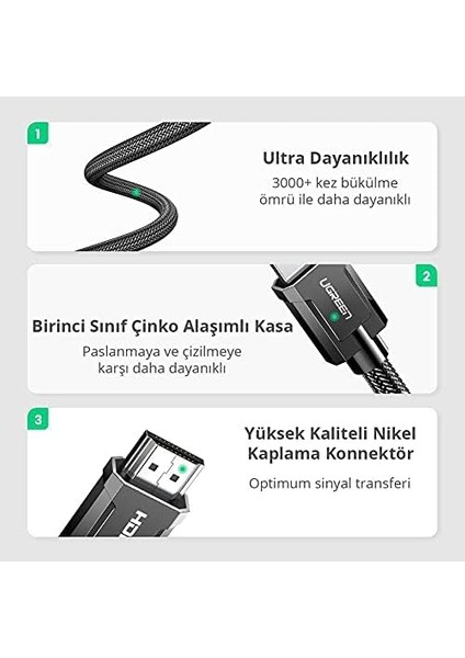 8k HDMI 2.1 Kablo 1.5 Metre modelleri
