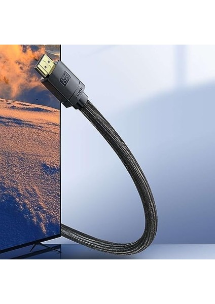 Definition Serisi HDMI 8k To HDMI 8k Görüntü Aktarma Kablosu, 2m, Siyah modelleri