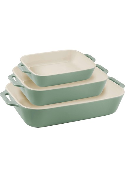 Ceramique Fırın Seti 3-Parça Okaliptus