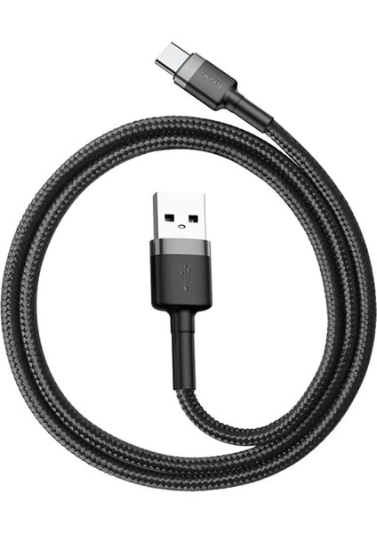 Halo, 3.0 A Usb-A & Usb-C Şarj & Data Aktarım Kablosu, 1 Metre, Siyah