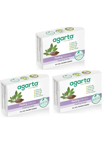 Doğal Peeling Sabunu 150 gr x 3 Adet fiyatları