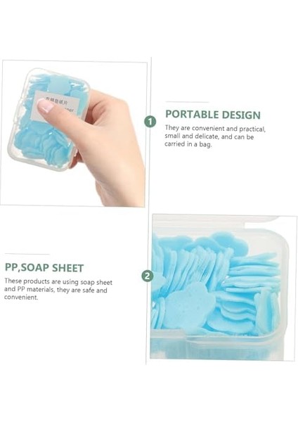 Orret Home 4 Kutu Parfümlü Mini Kağıt Sabun – 300 Yaprak Sihirli Eriyen Sabun, Taşınabilir El Temizleyici, Okul, Seyahat ve Günlük Kullanım Için Mini Temizlik Yaprağı