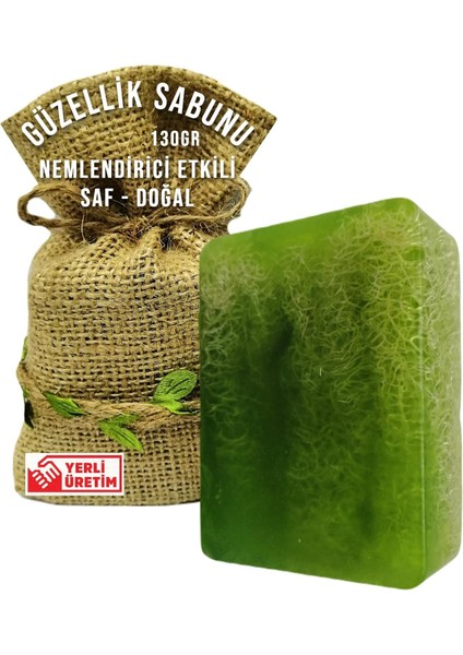 Kabak Lifli Katı Doğal Sabun Aloe Veralı El Yüz Saç Vücut Için, El Yapımı Banyo Sabunu 130GR fiyatları