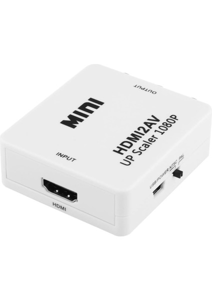 HDMI To Rca Tos Av Çevirici Dönüştürücü Tüplü Tv Av Video Adaptör 4552