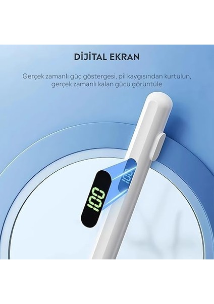 IPAD(2018-2024) Için Stylus Kalem,ipad Pro 11/13INÇ M4,ipad Air 11/13 Inç M2,IPAD10/9/8/7/6,IPAD Air 5/4/3,ipad Pro 11/12.9",ipad Mini 6/5 Için Eğim Sensörlü Avuç Içi Reddi Aktif Stylus Kalem fiyatları