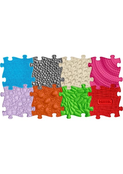 MFK-020-1 Medium 1 Orta Boy Duyusal Motor Yapboz Matı Çocuklar Için, Bebekler Için Duyusal Oyun Matı, Yetişkinler Için Masaj Yapboz Zemini 105 x 55 cm