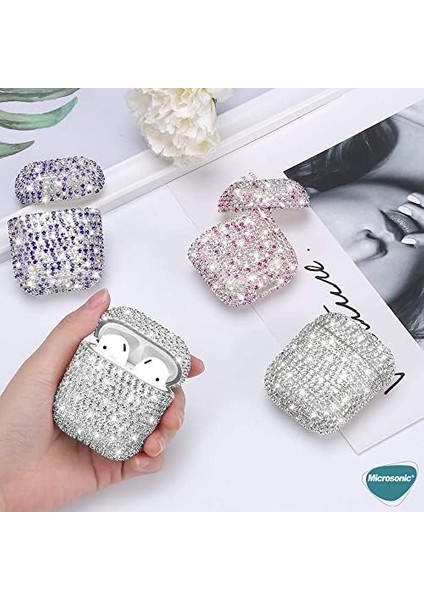 Airpods 3. Nesil Için Kılıf Swarovski Görünümlü Taşlı Siyah [airpods 3 ile Uyumlu Kılıf - Siyah] modelleri