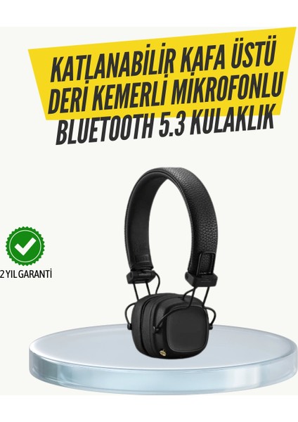 Bfs Ergonomik Konforlu Kablosuz Kulak Üstü Bluetooth Kulaklık