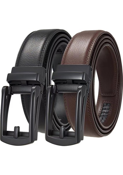 2 Adet Otomatik Tokalı Deliksiz Erkek Kemeri