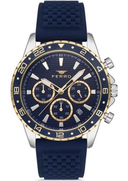 Ferro Çelik-Silikon Değiştirebilir Çift Kordunlu Erkek Kol Saati TH-FM31927DA-D3 fiyatları