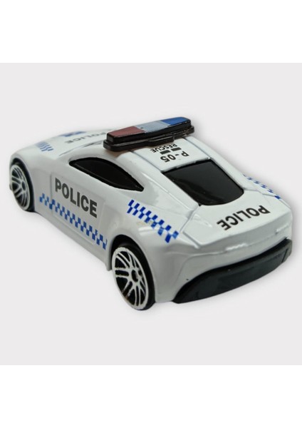 Metal Mini Polis Arabası 8 cm - Polis - 5 (Lisinya) modelleri