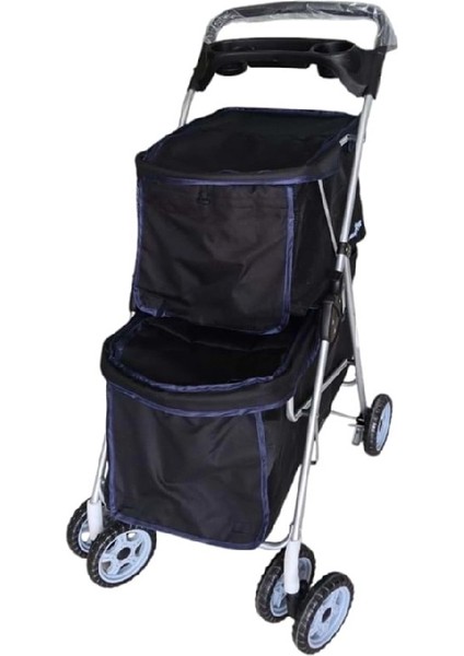 Kedi & Köpek Taşıma Arabası DTC808-BLACK