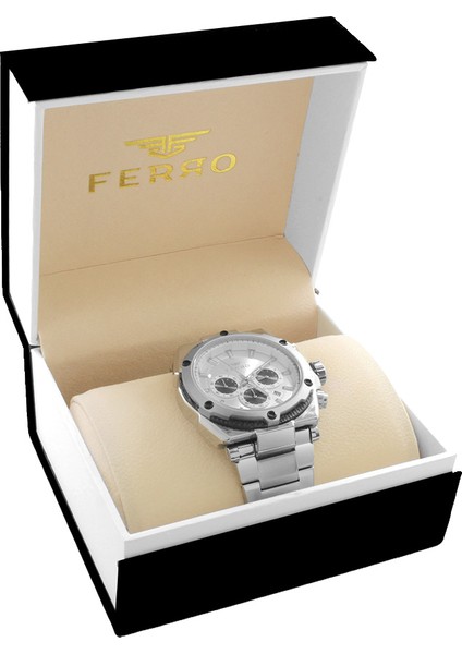 Ferro Gümüş Renk Çelik Kordunlu Erkek Kol Saati TH-FM31397AWT-J1 fiyatları