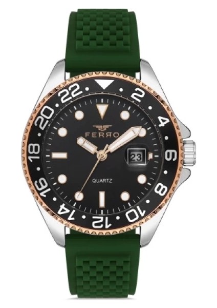 Ferro Çelik-Silikon Değiştirebilir Çift Kordunlu Erkek Kol Saati TH-FM31927DA-E2 fiyatları