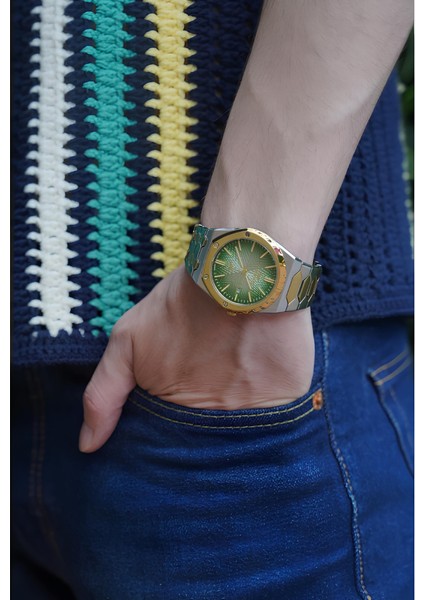 Ferro Sarı Gümüş Renk Çelik Kordon Erkek Kol Saati Fonksiyonlar Aktif 3 Atm Su Geçirmez FM40133A-D6 fırsatları