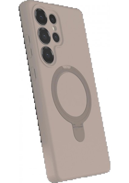 Samsung Galaxy S24 Ultra Regal Magsafe Standlı Kapak - Çöl Titanyum fiyatları