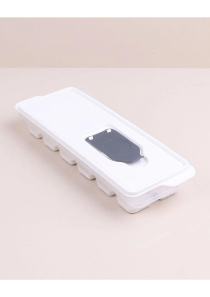 Bas Parmak Silikon Buz Kalıbı 12 Bölmeli Buz Kalıbı Silikon Buzluk