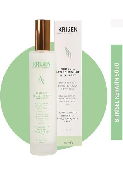 Beyaz Zambak Bitkisel Kolay Tarama Sağlayan Keratin Sütü 100 ml