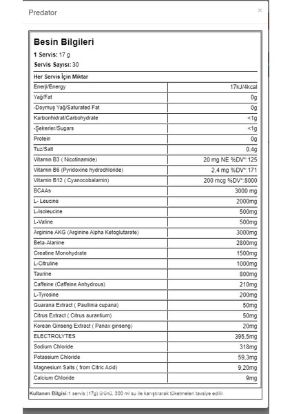 Bigjoy Pre-Workout Predator - Orman Meyveleri Aromalı 1 Paket(1 x 510 G) modelleri