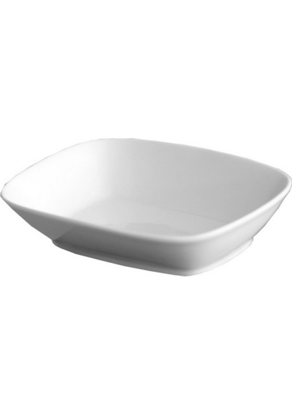 17 cm Porselen Kare Kare Kayık Tabak Kahvaltılık Mezelik 6 Adet modelleri