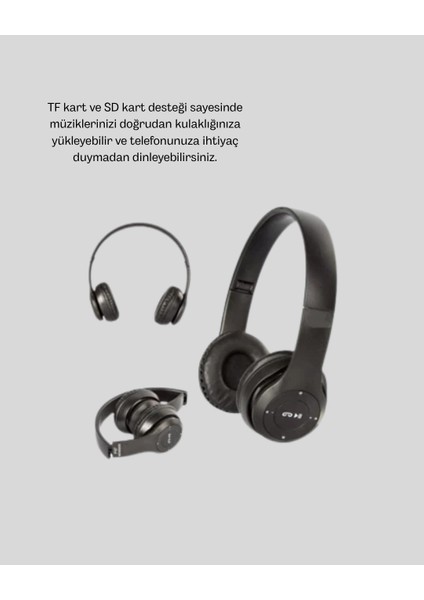 Bfs Bluetooth 5.0 Kablosuz Kulaklık – Extra Bass, Tf Kart Desteği, 3.5mm Aux Girişli indirimleri