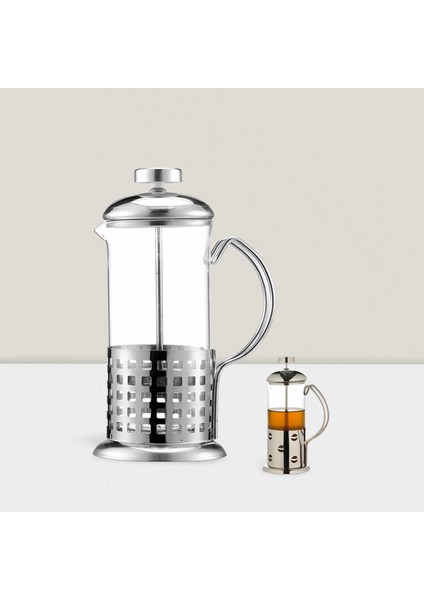 French Press , Filtre Kahve , Bitki Çayı Demleme Cam /600ml Büyük Boy fiyatları