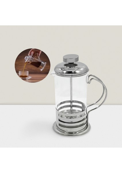 French Press , Filtre Kahve , Bitki Çayı Demleme Cam /600ml Büyük Boy modelleri