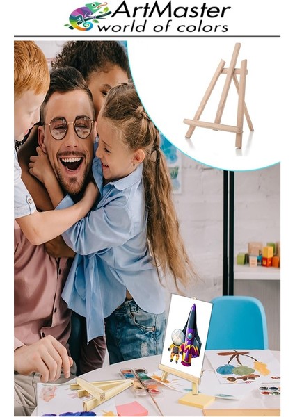 Masaüstü Küçük Şövale 28X37 cm 1 Adet Küçük Şövalye Sanatsal Tuval Resim Tutucu Sergi Çam Ağacından Imal Edilmiştir fırsatları