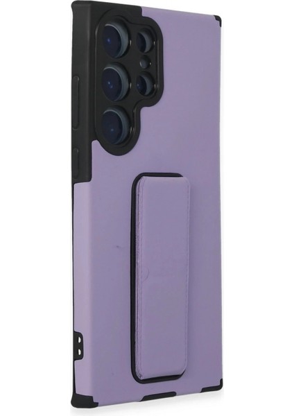 Ieg Samsung Galaxy S23 Ultra Kılıf Mega Standlı Silikon - Lila fiyatları