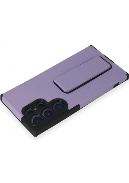 Ieg Samsung Galaxy S23 Ultra Kılıf Mega Standlı Silikon - Lila modelleri