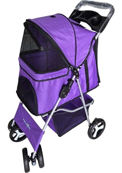 By Two Hands Kedi & Köpek Arabası DTC804-PURPLE