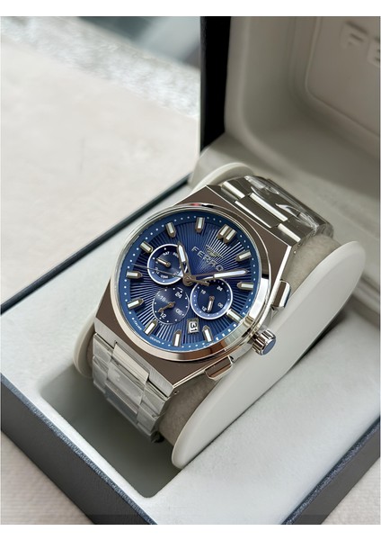 Ferro Gümüş Renk Çelik Kordon Erkek Kol Saati Fonksiyonlar Aktif 3 Atm Su Geçirmez FM43027A-A3 modelleri