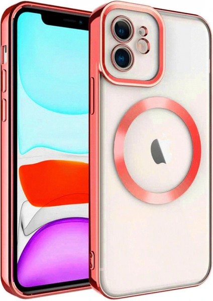 Ieg iPhone 12 Kılıf Kross Magneticsafe Kapak - Kırmızı