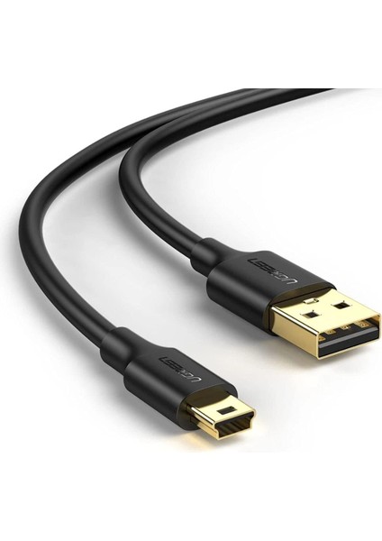 Mini USB Data ve Şarj Kablosu 50 Cm, Siyah