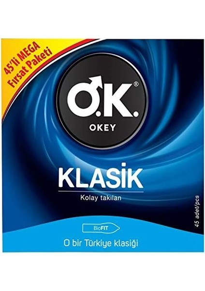 Okey Klasik 45'li Prezervatif modelleri