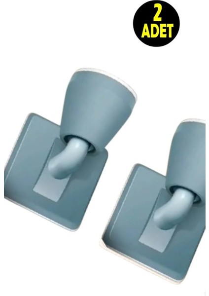 2 Adet Yapışkanlı Kapı Arkası Stoper-Yapışkanlı Kapı Pencere Çarpma Stoperi Kapı Tutucusu Tamponu