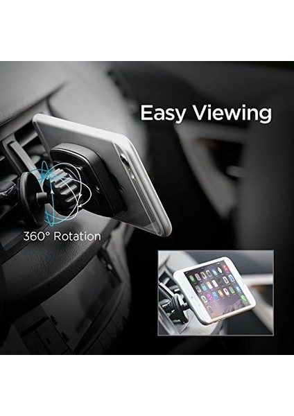 Air Vent Manyetik Araç Içi Telefon Tutucu + 2 Adet Manyetik Plaka (Tüm Cihazlarla Uyumlu Araç Tutacağı) Kuel H12 - 000CD20115 modelleri