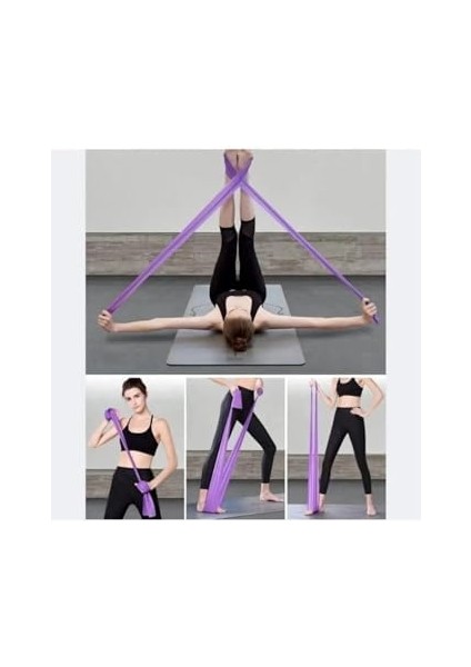 Ckspor Pilates Direnç Lastiği – 90X7,5 cm Farklı Dirençlerde Pilates Bandı Seti 1 Adet