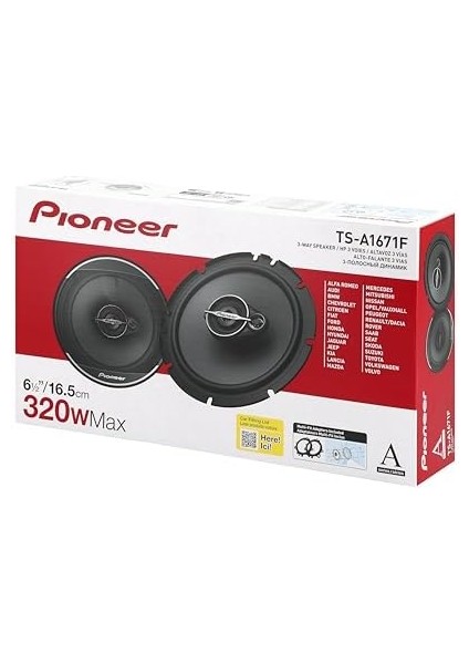 TS-A1371F 300 Watt 13 cm 3 Yollu Hoparlör modelleri