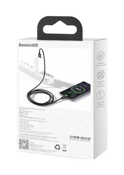 66W 100 cm Type-C Şarj Kablosu Siyah modelleri