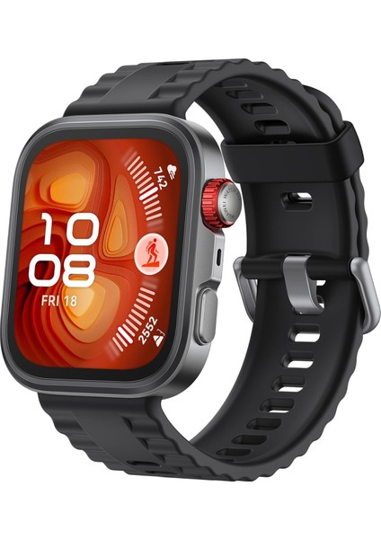 Watch Fıt 4 Pro Akıllı Saat – Ultra Ince Tasarım, 1.82” Safir Cam ve Titanyum Alaşım Çerçeve, Spor ve Sağlık Takibi, Ekg Özelliği, 10 Güne Kadar Pil Ömrü, Ios ve ile Uyumlu, Siyah