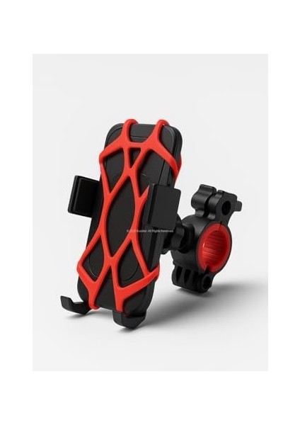 Lastik Destekli, Standlı Bisiklet Telefon Tutucu, 360° Döner Ayarlı, Titreşim Engelleyici, Silikon Emniyet Kemerli, Gidon Üzerine Montajlı, Uyumluluklu, Abs Malzeme, Güvenli Sürüş I fiyatları