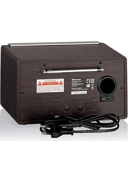 HRA-1245 Retro-Radyo Ukw ve Mw Tuner (Teleskop-Anten, Pil ile Çalışabilir), Kahverengi/gümüş fiyatları