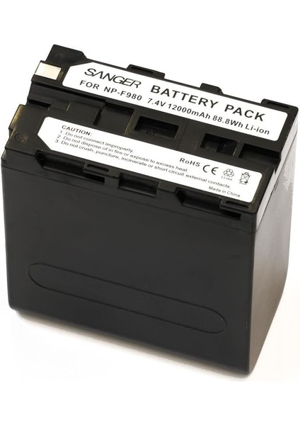 NP-F980 12000MAH Kamera Batarya