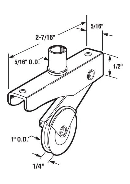 Ürünleri B 702 Ekran Kapı Roller Montajı, 1 Çelik Tekerlek, (2 Adet) modelleri