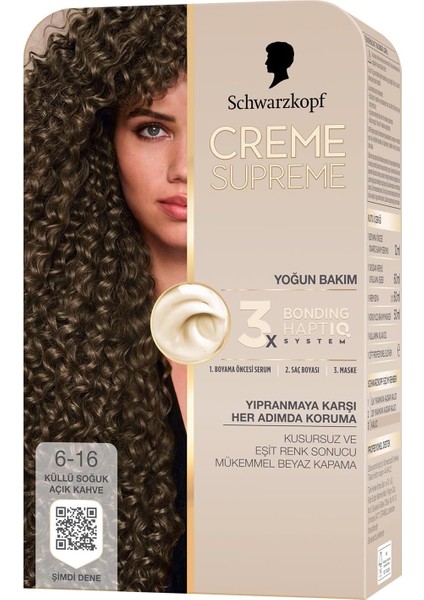 Schwarzkopf Creme Supreme Saç Boyası 6-16 Küllü Soğuk Açık fiyatları