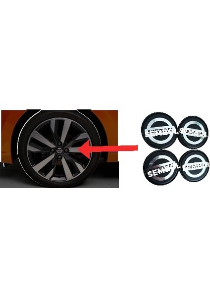 Nissan Jant Göbeği 58/55 55 mm Yuva 4lü Set (YUVA İÇ ÇAPI 5.5 SANTİMSE UYUMLUDUR)