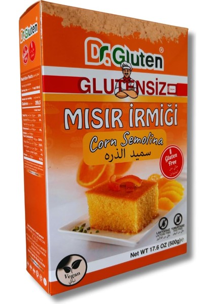 Dr. Gluten Mısır Irmiği 500 G (Glutensiz)
